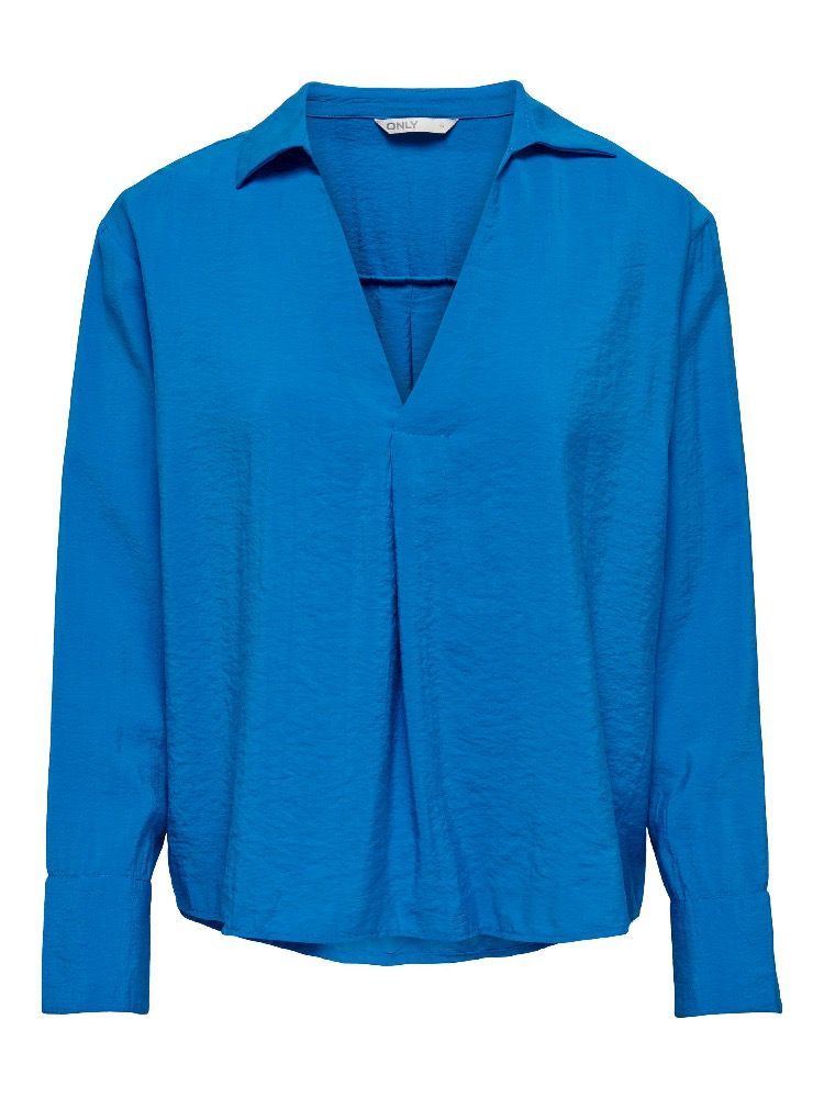 Only v-hals blouse 15292795 Brilliant Blue