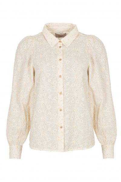 Freebird blouse  Benda Wv-Flower-Tape-Sequins-26-1-2156 2