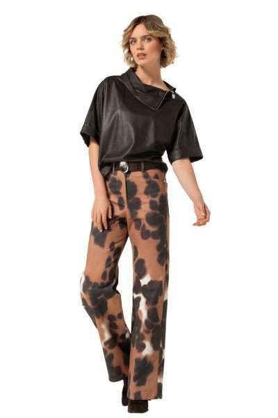 caroline biss blouse  4609-30 coffee 3