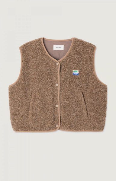 American Vintage gilet  hoktown-muscade chine 2