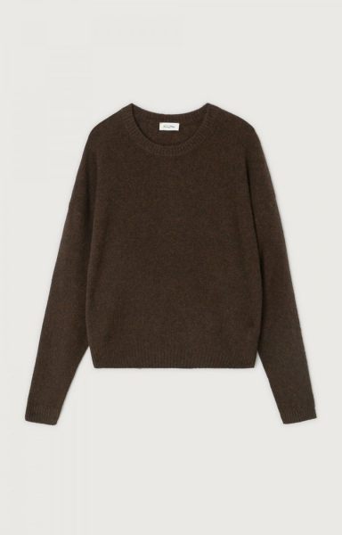 American Vintage trui  oui18a-choco chine