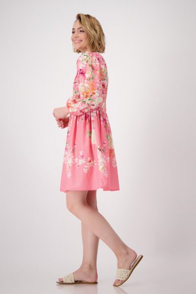 Monari jurk lange mouw  410054-446 2