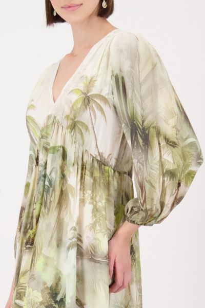 Monari jurk lange mouw  410697-620 2