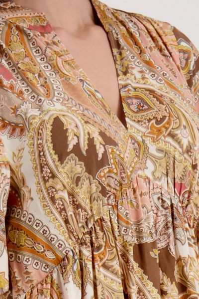 Monari jurk korte mouw  410558-525 4