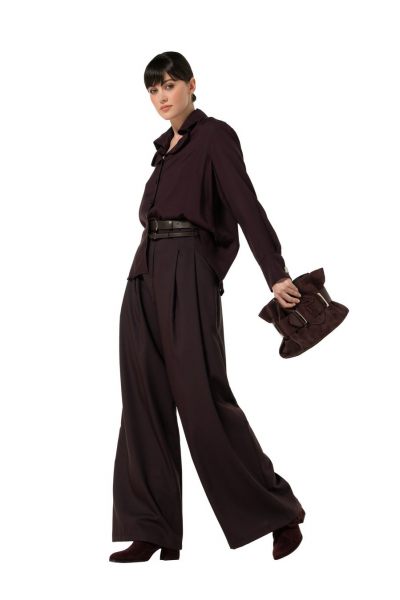 caroline biss broek  4551-53 eggplant 3