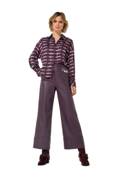 caroline biss broek  4575-45 plum 4