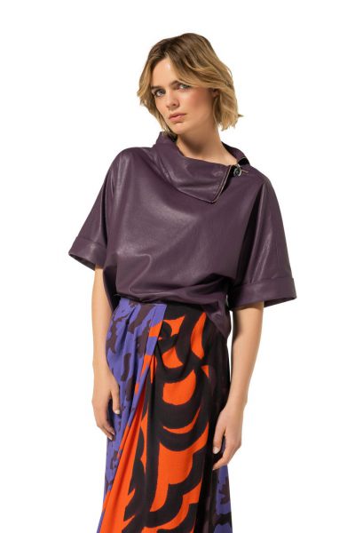caroline biss blouse  4609-45 purple 3