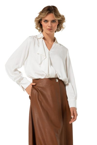 caroline biss blouse  4633-91 off white 3