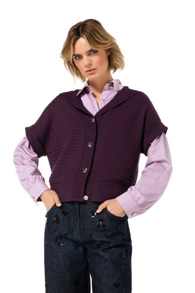 caroline biss blouse  4653-41 light violet 2
