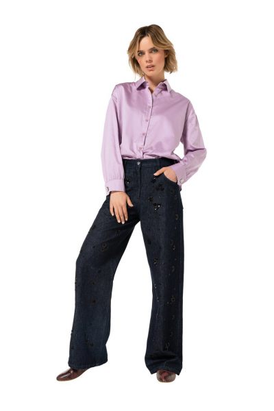 caroline biss blouse  4653-41 light violet 3