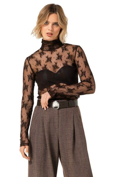 caroline biss t-shirt  4941-32 cacao 2