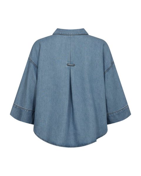 Freequent blouse  207843-light blue denim 2