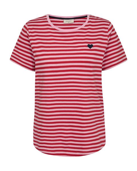 Freequent t-shirt  208288-sweet lilac/true red 2