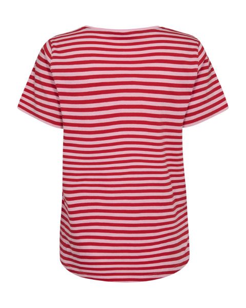 Freequent t-shirt  208288-sweet lilac/true red 3