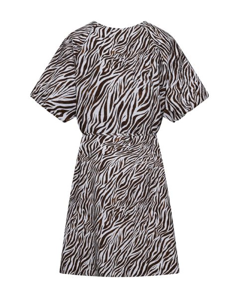 Freequent jurk  208113-br white/coffee bean 2