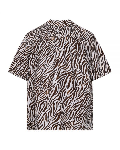 Freequent blouse  208114-br white/coffee bean 3