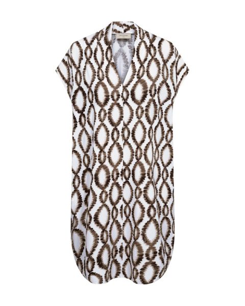 Freequent jurk  208036-br white coffee bean 2