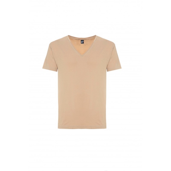 Alan Red v-hals t-shirt  5601