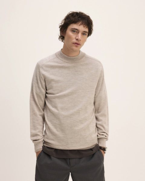 The Goodpeople trui ronde hals  Kita 25020104-3101 Beige Melange 2