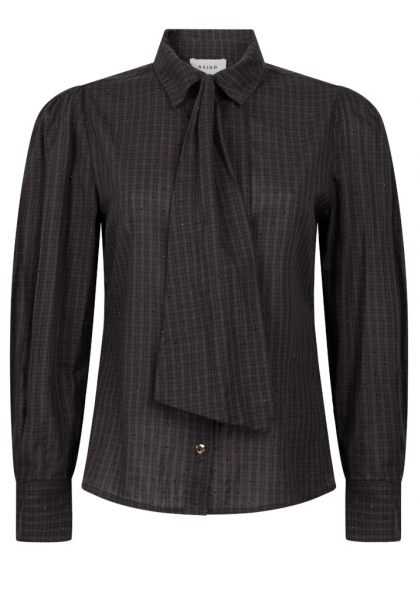 Aaiko blouse  JANESSE TIE CHECK PES 525-191121 2