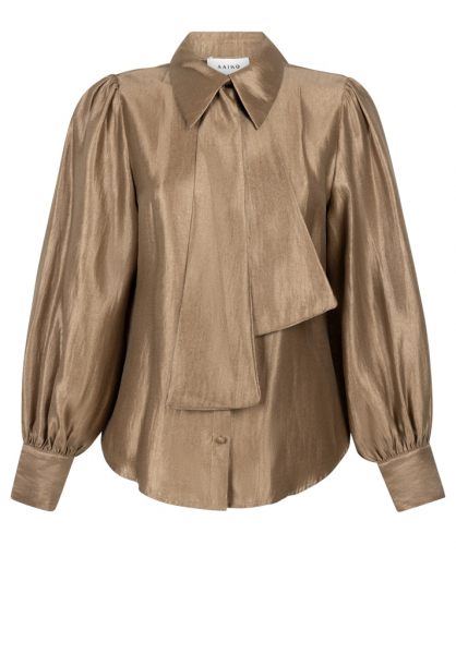 Aaiko blouse  VERONNE TIE SHIMM RAY 517-181029 2