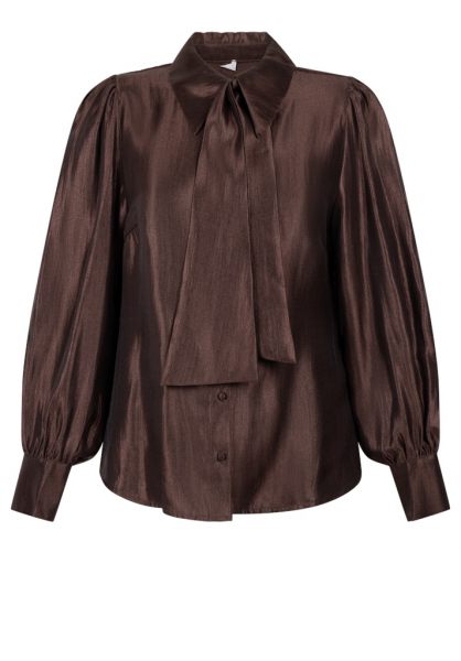 Aaiko blouse  VERONNE TIE SHIMM RAY 517-191419 2