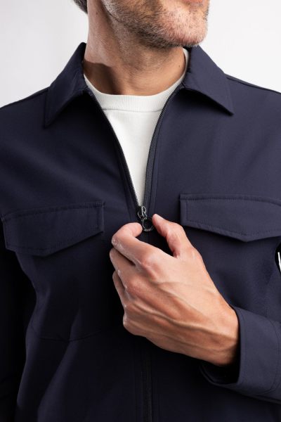 Blue Industry overshirt  Pisas25-M100-Navy 4