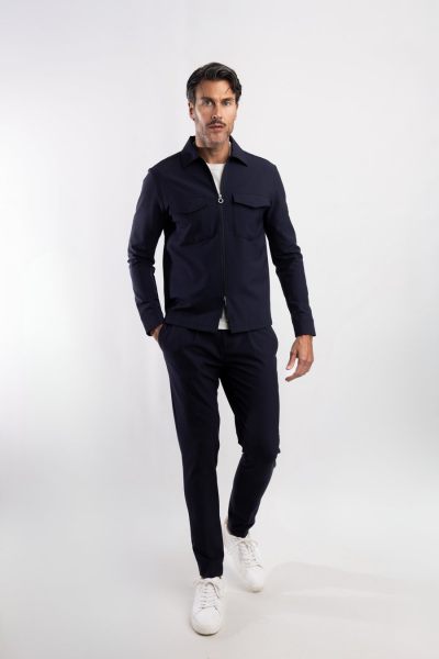 Blue Industry overshirt  Pisas25-M100-Navy 7