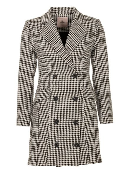 Freebird jurk  Dayana Wv-Pied-Poule-25-3-2073 2