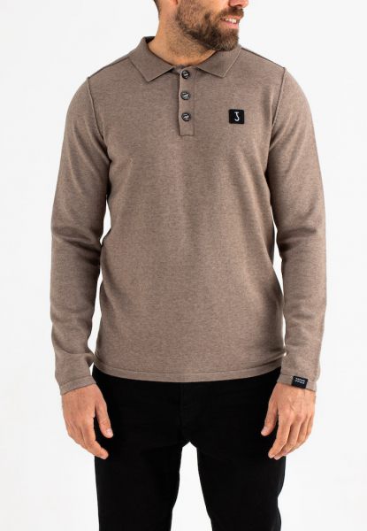 Butcher of Blue polo lange mouw