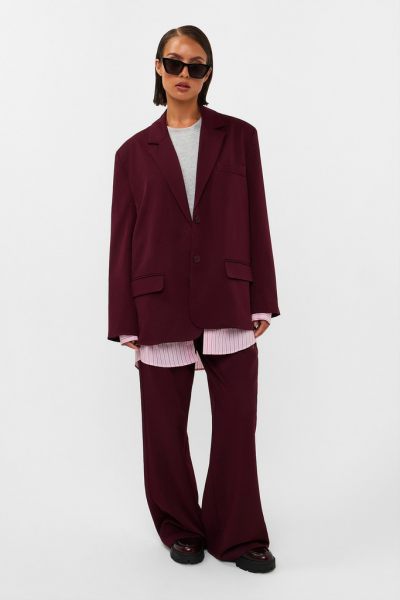 Studio Amaya pantalon  Jackie Pants - Bordeaux-603 2
