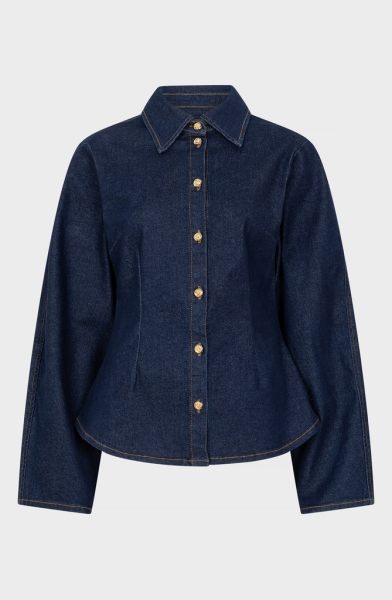 Amaya Amsterdam blouse Loui blouse denim-400 2