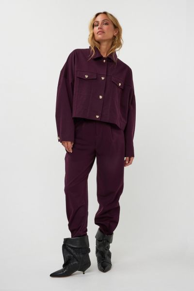 Amaya Amsterdam broek Vivienne Pants - Aubergine-604