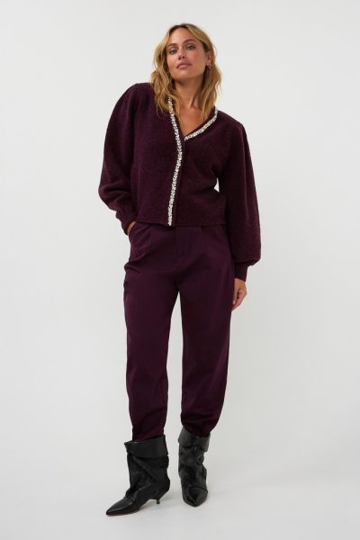 Amaya Amsterdam broek Vivienne Pants - Aubergine-604 4