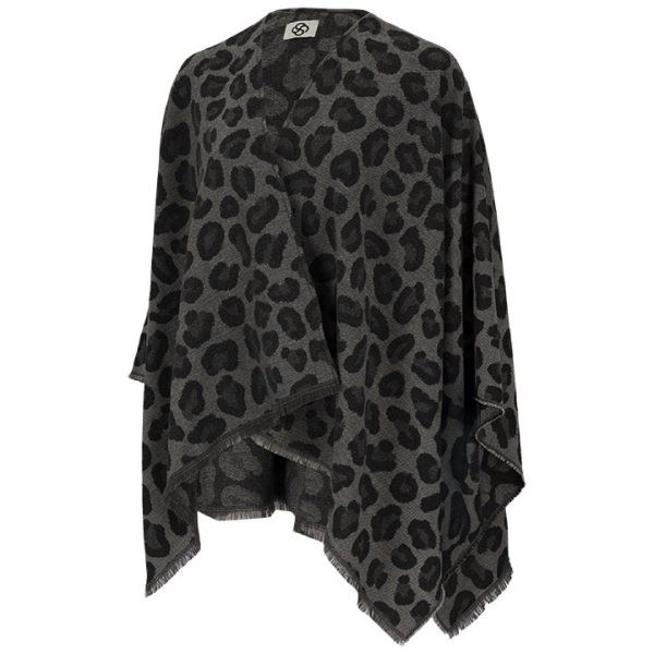 Sarlini poncho  000433-00022-multi grey