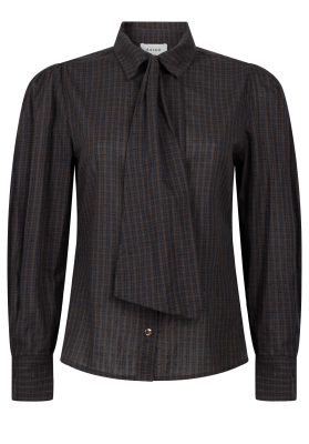 Aaiko blouse  JANESSE TIE CHECK PES 525-191121