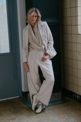 Aimee the Label gilet  LoiraW6 Waistcoat-sand melange 2