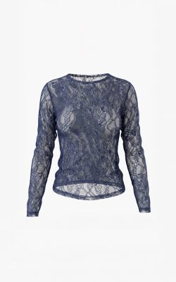 Aimee the Label top  Tonny Lace round neck-marine