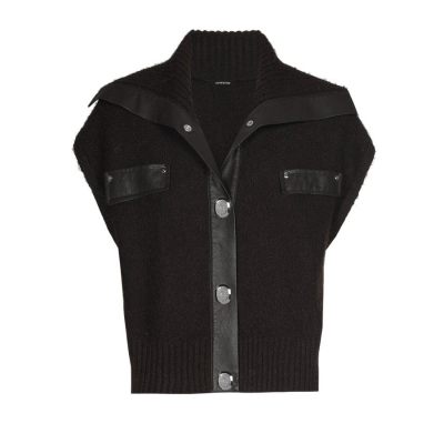 caroline biss gilet  4223-30 coffee