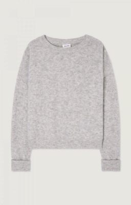 American Vintage trui  vitow-gris clair chine
