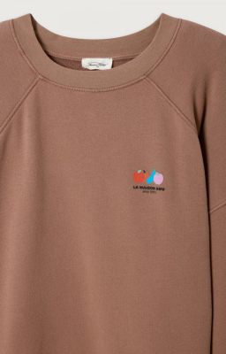 American Vintage sweater atu03b-chocolate 3
