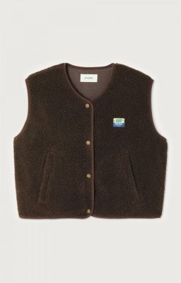 American Vintage vest  hok16b-marronnier