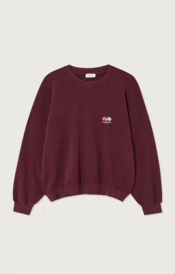 American Vintage trui  atu03d-lie de vin