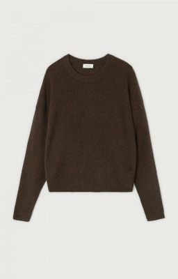 American Vintage trui  oui18a-choco chine