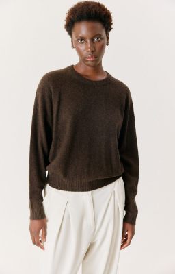 American Vintage trui oui18a-choco chine 4