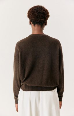 American Vintage trui oui18a-choco chine 5