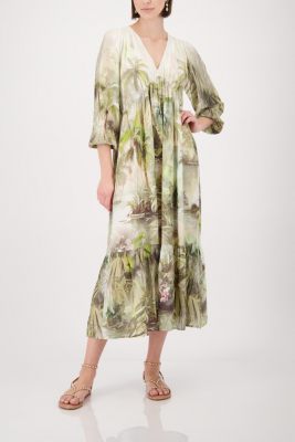 Monari jurk lange mouw  410697-620