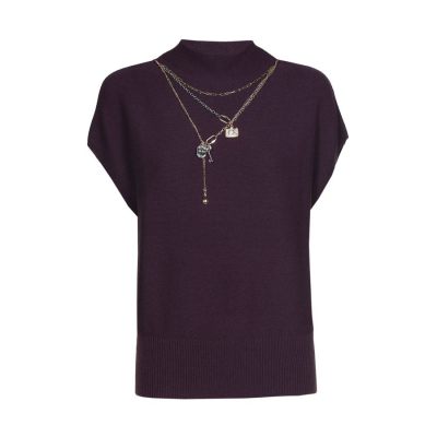 caroline biss top  4204-45 plum