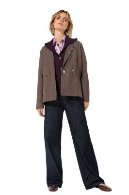 caroline biss blouse 4653-41 light violet 3