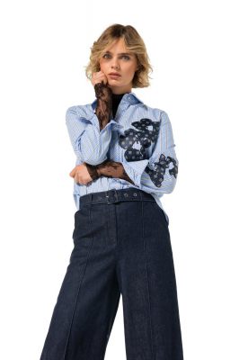caroline biss t-shirt  4941-32 cacao 6